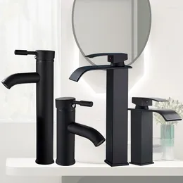 Bathroom Sink Faucets Waterfall Faucet WashBasin Deck Mounted Vessel Sinks Cold Water Mixer Tap