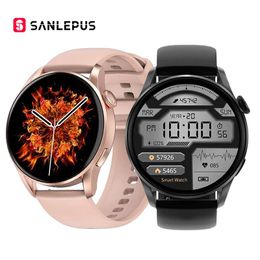 Watches 2022 NEW SANLEPUS Smart Watch Women Men Smartwatch Fitness Bracelet IP68 Waterproof Wireless Charging For Android Apple Huawei