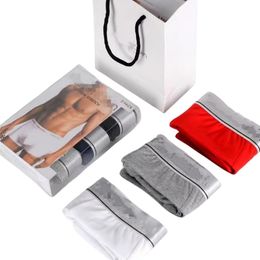 3pcs/Set Sexy Men Underwear boxers for men Cotton Underpants Men Boxer Shorts Boxers Mens Underwear Boxers Cueca Boxer multiple colors modal Gift Box S-XXL