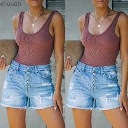 Women's Shorts 2021 Summer Women Denim Straight High Waist Washing Water Denim Shorts Feminino Button Fly Jeans Biker Shorts YQ240108