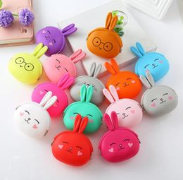 Silicone Coin Purse Cute Cartoon Rabbit Coin Purse Women Girls Small Wallet Mini Key Bag Kawaii Pouch Gift LX55828345854