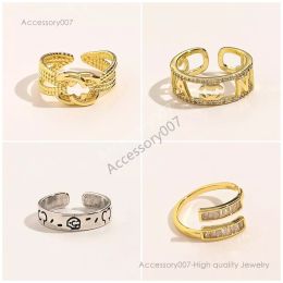 designer jewelry rings Europe And America Fashion Style Lady Love Rings Women Fashion Wedding Jewelry Supplies 18k Gold Plated Copper Finger Adjustable Nail Ring