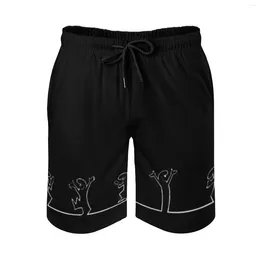 Men's Shorts Anime Beach Pants Balum La Linea 13 Loose Elastic Causal Casual Graphic Hawaii Running Adjustable Drawcord Breathable Quic