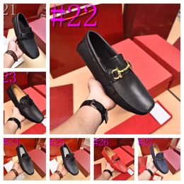 39 style Male Genuine Leather Casual Shoe designer Mens Loafers Slip-On Moccasin Driving Shoes Black Red Wedding Formal Dress Men Sneakers Size 38-46