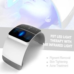 LED Phototherapy Beauty Equipment 7 Colours LED Photon Heating Therapy Facial Mask Skin Firm Spot Acne Remove Device