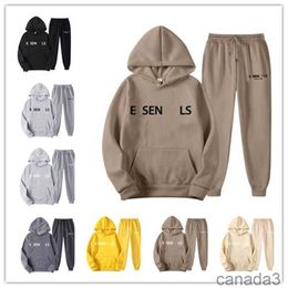 Ess Designers Tracksuit Hooded Tracksuits Loose Suit Letter Printing Big Name Luxury Sports Garment Two Piece Men and Women Wear the Same Clothes HQOF HQOF 7 14HL