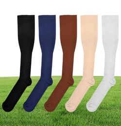 1 Pair Antifatigue Unisex Compression Socks Flight Travel AntiFatigue Knee High Stockings Magic Sock Womens Men039s Meias Sock9444790