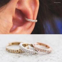 Stud Earrings 1 Pair Women Small Earring Push Back Rose Gold Colour Rhinestone Smalle Snug Piercing Cartilage Aretes De Mujer