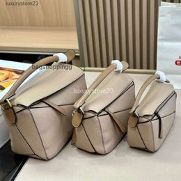 Designer valentine Bags Luxury Loe Handbag Womans Puzzle Geometry Bag Pillow Classic Handheld Shoulder Bags Oblique Straddle for Women clutches casual New AQ
