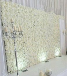 60X40CM Romantic Artificial Rose Hydrangea Flower Wall for Wedding Party Stage and Backdrop Decoration Many colors2263954