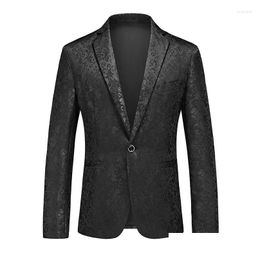 Mens Suits Blazers 2024 Spring And Autumn Personalised Evening Dress Small Suit Trend Casual Pattern Coat Drop Delivery Apparel Clothi Otxe4