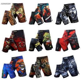 Sports 5-point Length Gym Jujitsu Taekwondo Thai Shorts Fighter Dress MMA Boxing Pants Size XXS-XL