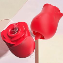 Sex toys: Rose, fun, jumping eggs, tongue licking, clitoral massage, stimulating, female masturbator, adult sex toy, vibrator dildo