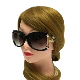 Sunglasses Sunglasses Women Brand Designer Ladies Oval Alloy Frame Gold Fox Decoration Vintage Sun Glasses Girls 4 Colors