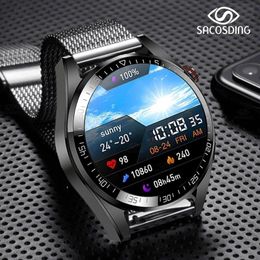 Watches 2022 New HD 454*454 AMOLED Screen Smart Watch Always Display The Time Bluetooth Call Local Music Smartwatch Men For Android ios