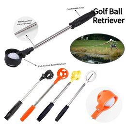 79 inch Golf Ball Retriever 8 Sections Stainless Steel Telescopic Golf Ball Picker Upper Golf Training Aids for Water Tool 240108