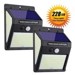 Multifunctional Solar Lamp Outdoor Decoration Light IP65 Waterproof Sunlight Powered Spotlight with Motion Sensor 240108