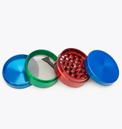 Smoking Accessories Black Silver Colorful Herb grinder 55mm 4 Layer For Smoking Zicn Alloy Cnc Teeth4045871