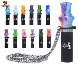 Honeypuff Handmade Smoking Acrylic Hookah Mouthpiece Mouth Tips For Metal With Lanyard Chicha Accessories5989620