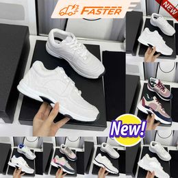 Chan Designer Luxury Sneakers for women Running Shoes trainer Shoes top quality Platform Shoes Leather Overlays wear-resistant Insole increase couple size 35-45