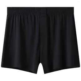 Men's Shorts Swimwear Men Swimsuit Solid Color Boxer Short High Stretch Classic Relaxed Fit Male Running