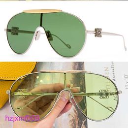 Pnnx Sunglasses Designer Oval Navigator for Women Fashion Metal Mask Silver Gold Green Lenses 100 Uv Resistant Luxury Retro Womens Vaca