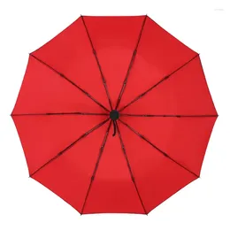 Umbrellas Strong Windproof Double Automatic 3 Folding Umbrella Female Male 10K Car Luxury Large Parasol Rain Women Men Business