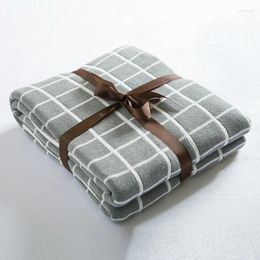 Blankets 2024 Brand Two-sided Knitted Plaid Blanket Classic Black-white Gray-white Elegant Sofa TV Throw Outdoor Travel Throws