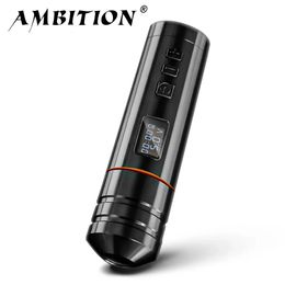 Ambition Blade Wireless Tattoo Pen Machine 5-12V 4.0mm Stroke Coreless Motor Professional Tattoo Supply For Artist Body Art 240108