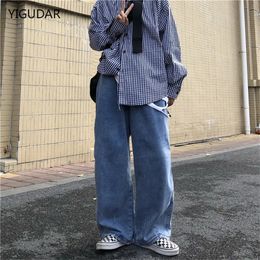 Men Jeans Wide Leg Denim Pant Loose Straight Baggy Men's Jeans Streetwear Skateboard Pants S-5XL Neutral Trousers Hip Hop Casual 240106