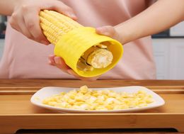 Creative New Corn Peelers Niblet Separator Vegetable Sheller Fruit Tools Cooking Gadgets Home Accessories Stainless Steel Corn Pla7616978