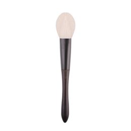 Brushes Q119 Professional Handmade Makeup Brushes Ultrasoft Saibikoho Goat Hair Blush Brush Ebony Handle Cosmetic Tools Make Up Brush