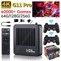 2024 G11 Pro Video Game Box Retro Game Console 4K S905X3 Android 9.0 Dual System 256G TV Gaming BoxBuilt in 60000 Retro Games Home US EU uk