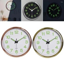 Wall Clocks Numeral Clock For Elderly Visually Impaired Glow Dark Visibility At Night Bedroom