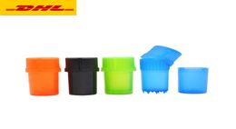 Multifunction plastic Tobacco Grinder 3 layers Bottle Style Crusher dry Herb Spice Grinding Crusher Airtainer Storage Container C6384465