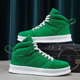 Autumn Winter Classic High-top for Comfort Suede Designer Shoes Flats Platform Sneakers Casual Men Basket Homme