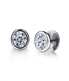 Stud FATE LOVE Earing For Men Silver Color Stainless Steel Boy Male Earrings Charms Fashion Jewelry White Black49770576906055