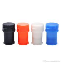 HORNET Hard Plastic Tobacco Herb Crusher Herbal Spice Grinders 4 Layers Herb Miller With Pollen Catcher Can Tobacco Storage Case6733292