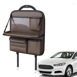 Car Organiser Backseat Seat Back With Foldable Tray Organisers For Automotive Storage Bag Truck