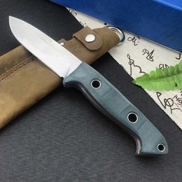 Knife BM 162 Hunting Fixed Blade EDC Outdoor Knife G10 Handle New Self Defense Utility Tactical Survival Straight Knives with Sheath