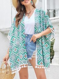 Women's Swimwear Superchic Beach Shawl Bikini Cover Up Sun Protection Cardigan Swimsuit Cover-ups Holiday Wear For Women