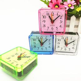 Multifunction Trip Bed Beep Alarm Clock Desktop Alarm Clock Portable Cute Cartoon Alarm Clocks Kitchen Study Square Small Clocks 2318568