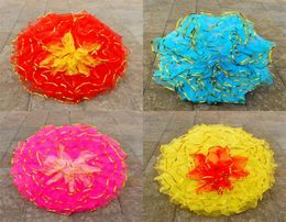 Craft Umbrella Gauze Iron Rod Metal Frame Dance Prop Large Small Handmade Colourful Flower Umbrellas Direct Deal 28sz2 V2900862