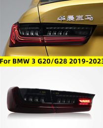 Car LED Rear Taillight For BMW 3 Series G20 20 19-2023 Tail Light Assembly G28 Modified CSL Laser LED Driving Lights Brake Lights