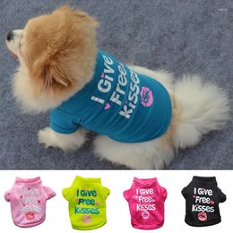 Dog Apparel Classic Spring Clothes Cute Vest Shirt Pet Clothing Cotton Dogs Costume Korean For Small Ropa Perro YZL1