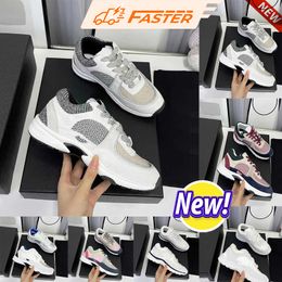 Designer Luxury Trainers Sneakers Running Shoes high quality Women Height Increase 2024 New Fashion Versatile Color blocking thick bottom