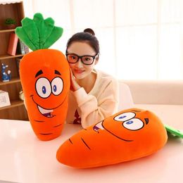 Pillow vegetables radish fluffy sleeping pillow cushion cute plush toy doll decorative pillow for sofa or car creative home furnishing cu