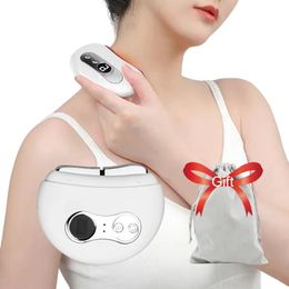 Electric Smart Face Massager Compress Vibration Pulse Massage Gua Sha Tool Scraping Anti Wrinkles Double Chin Removal 240106