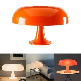 Led Mushroom Table Lamp for el Bedroom Bedside Living Room Decoration Lighting Modern Minimalist Creativity Desk Lights 240108