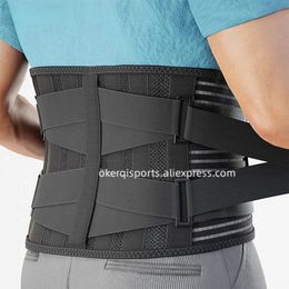 Waist Support Belt Back Waist Trainer Trimmer Belt Gym back posture corrector Weight Lifting Sports Body Shaper Corset Sweat 240108